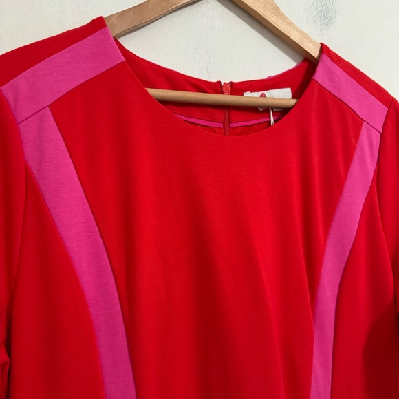 Boden Emily Ponte Midi Dress Red Fit and Flare NWT Size 14 L Long Tall - Picture 5 of 16